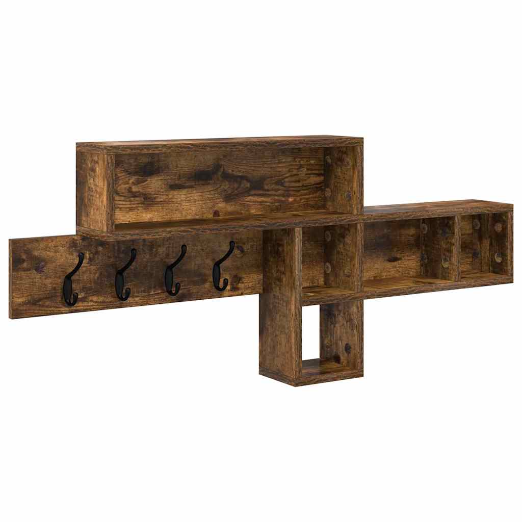Wall mounted Nightstand Smoked Oak 100 x 12 x 43.5 cm