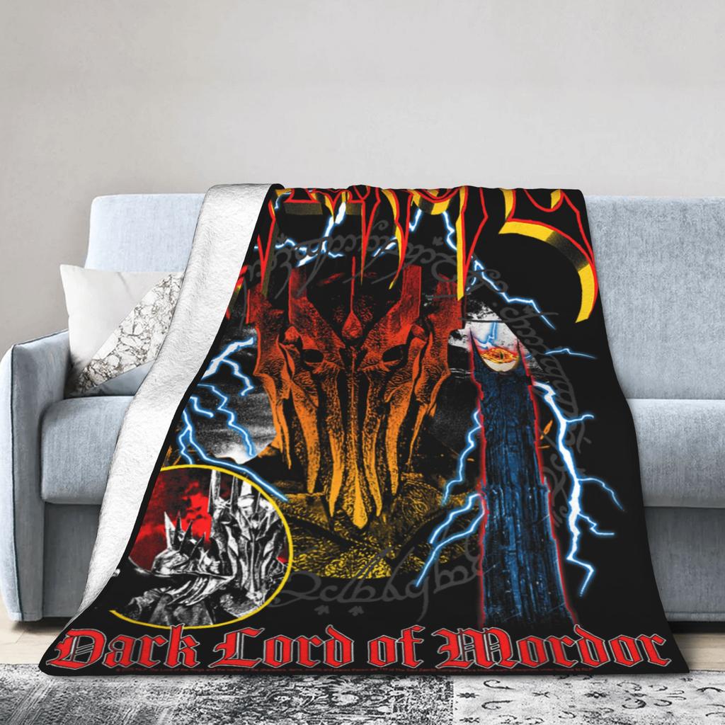 Lord-Of-Rings Blanket Eye of Sauron Warm Soft Pattern Plush Throw Blanket For Home Decor Decorative Flannel Bedspread Bed Cover