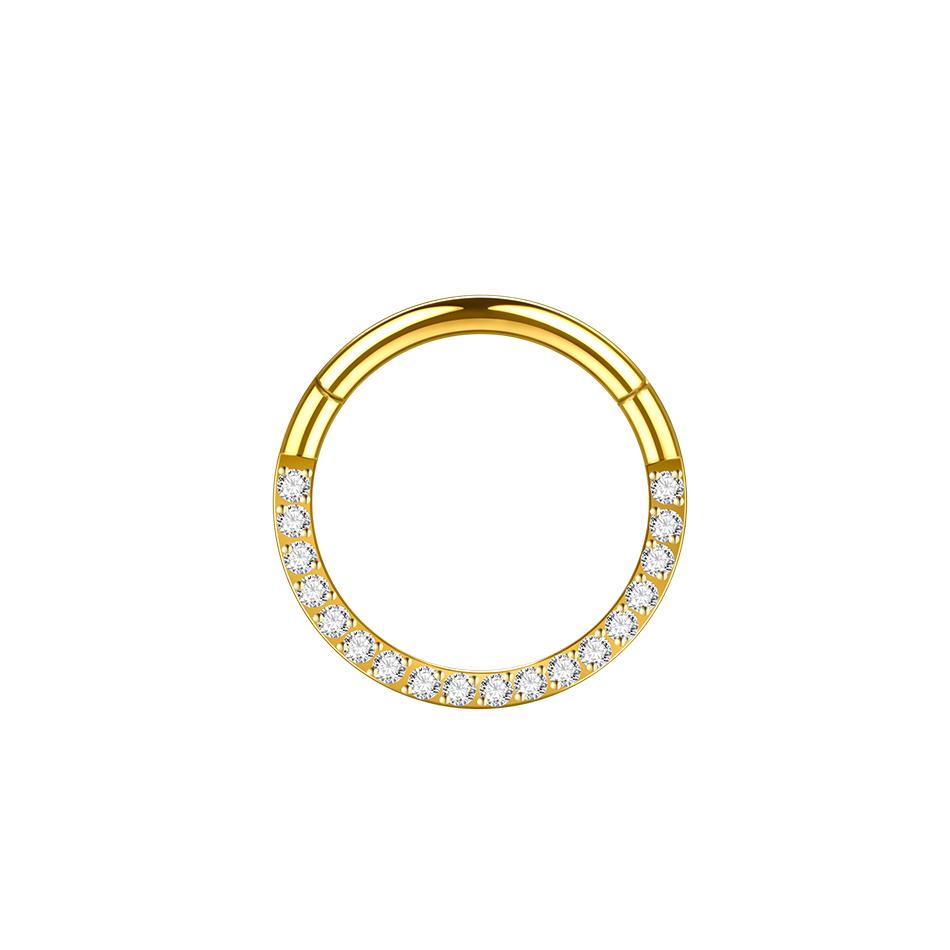 1PC 16G Surgical Steel Hoop Earrings for Women 6/8/10/12mm CZ Paved Small Helix Piercing Tragus Cartilage Piercing Body Jewelry