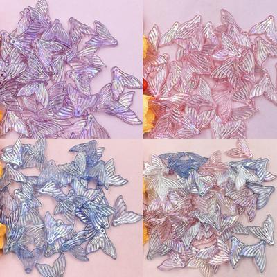 Home Party Supplies Geschenke. Frauen Halskette 100 Stücke Perlen Mode Armband Mädchen Acryl DIY Jewelty Fischschwanz Transparent Farbe