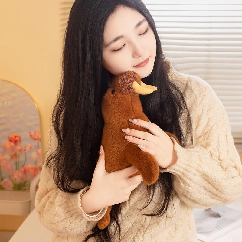 Kawaii mořské plyšové hračky Měkká nadýchaná tulení panenka Roztomilý mrož Stolní mazlíčci Plyšový mrož Kancelářský společník Simulovaný dárek