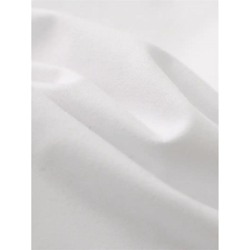 T-shirt pour femme Noir Blanc Imprimé Tournesol Manches Courtes Col Rond Blouse Décontractée Tissu Extensible Moyen Lavable en Machine