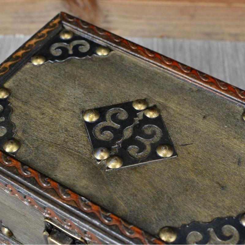 Old Wooden Pencil Box Retro Storage Box Wooden Box Antique Crafts Desktop Organizing Storage Box Home Collection Box