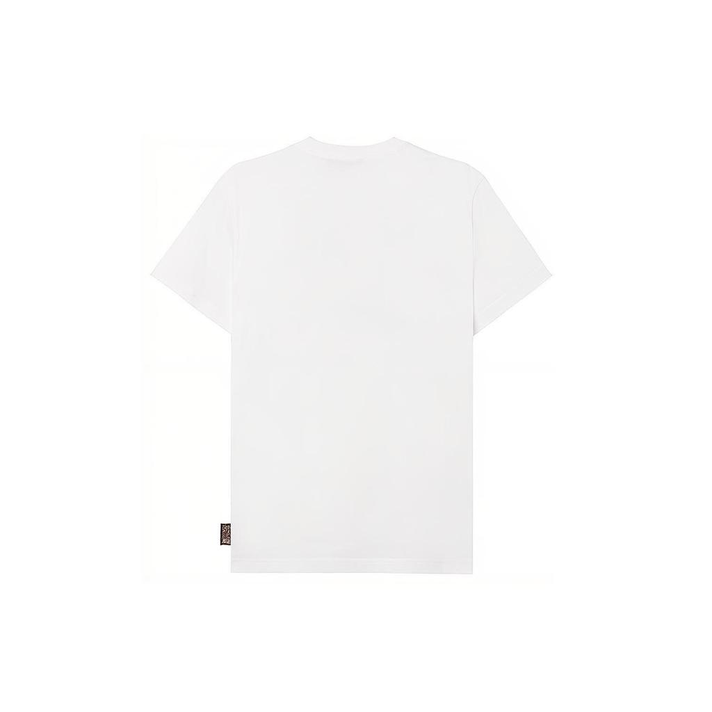 VERSACE JEANS COUTURE Letter Print SS21 T Shirt Men's White B3GZA7TF-30331-K41