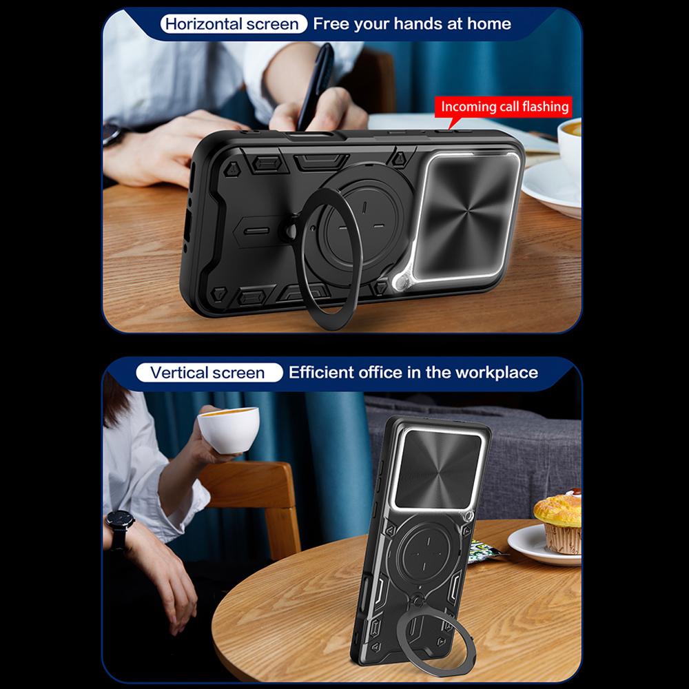 Slide Camera Funda for OPPO Find X9 Pro Case Magnetic Ring Stand Protection Phone Cover Capa