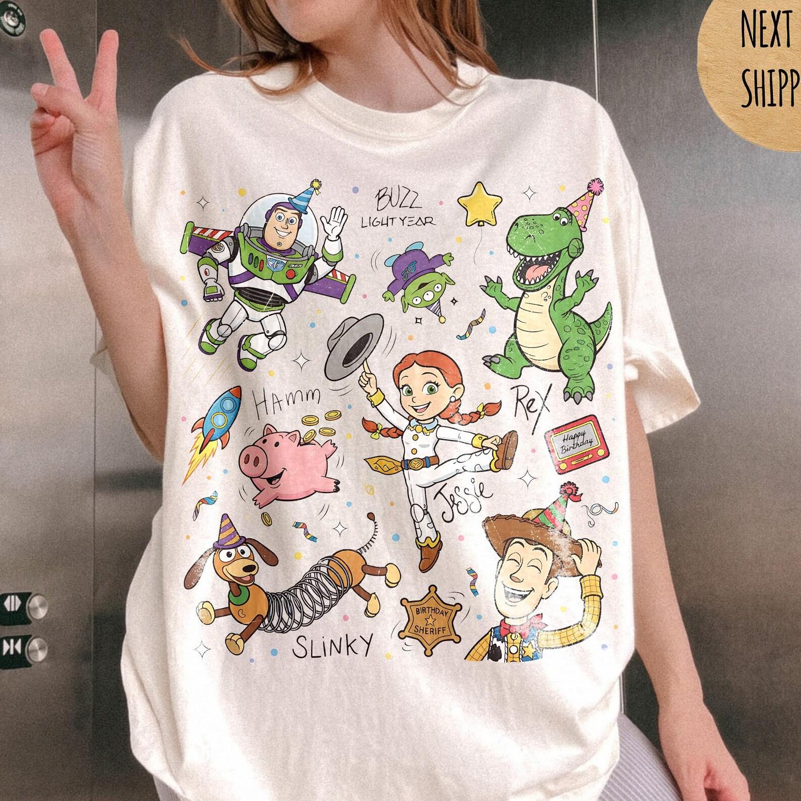Retro Toy Story Birthday Party shirts, Toy Story Characters Trip tee, Buzz Woody Jessie Family Birthday Present Gift, Best Birthday Ever 140