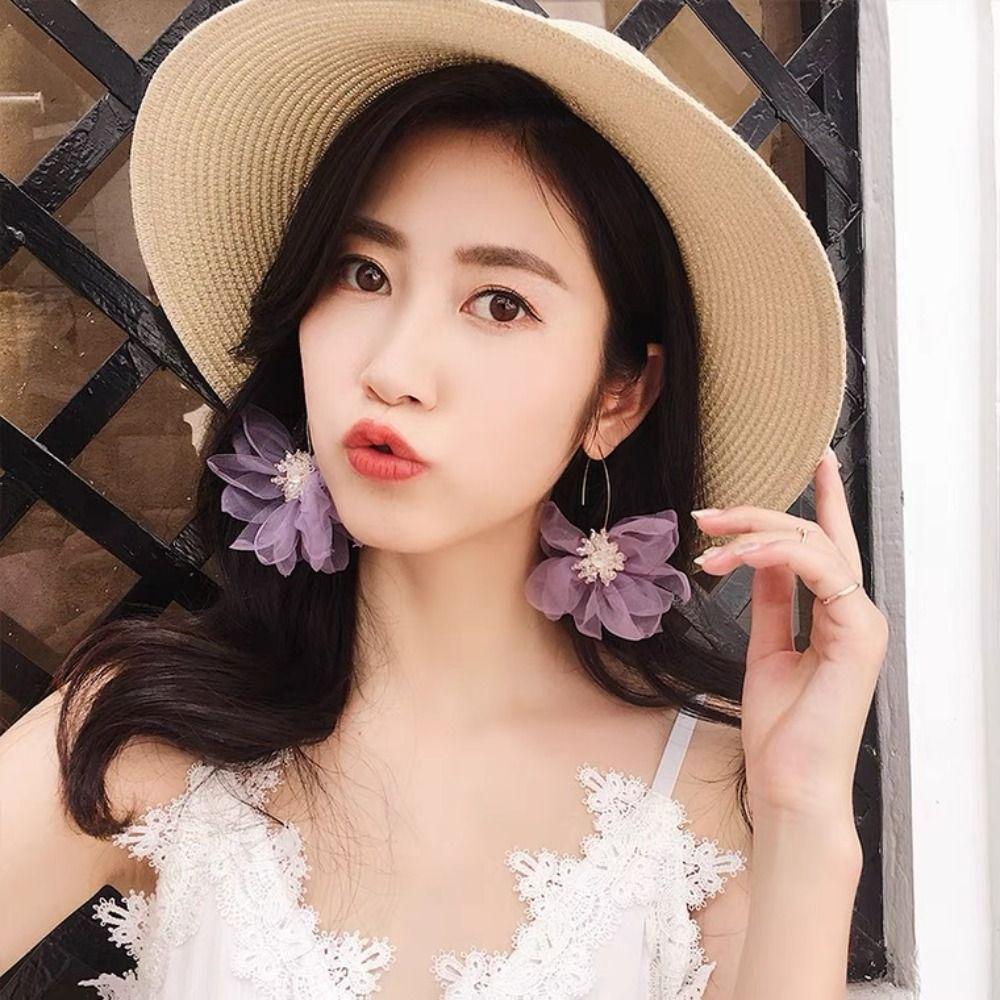 Bohemian Pastoral Design Korean Style Jewelry Fresh Earrings Women Earrings Flower Drop Earrings