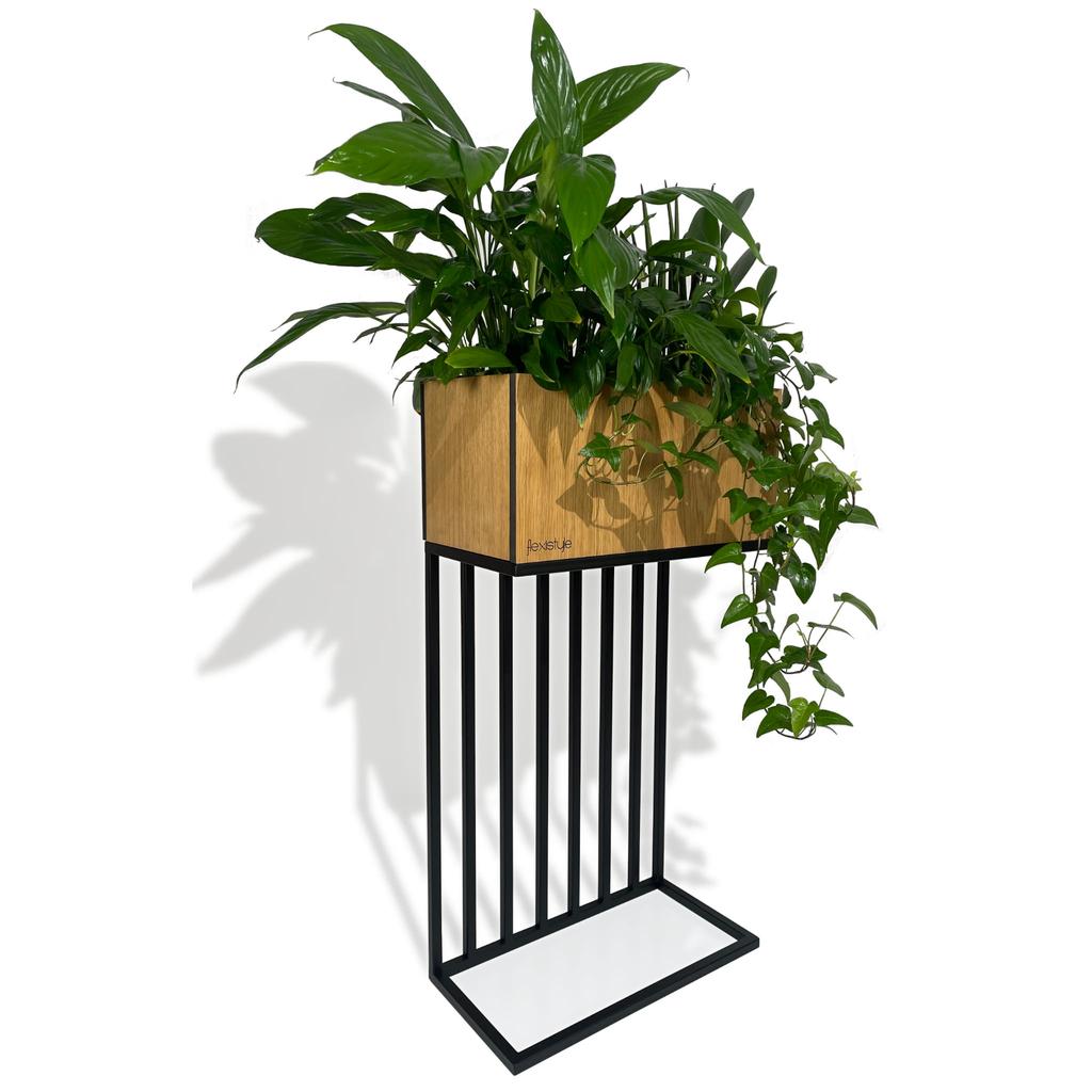 Harmonic Oak loft plant stand 42x22x80 cm