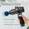 Electric Fascia Massage Gun Deep Tissue Body Muscle Relax Pain Relief Noise Reduction LCD Display for Neck Back Leg Fitness
