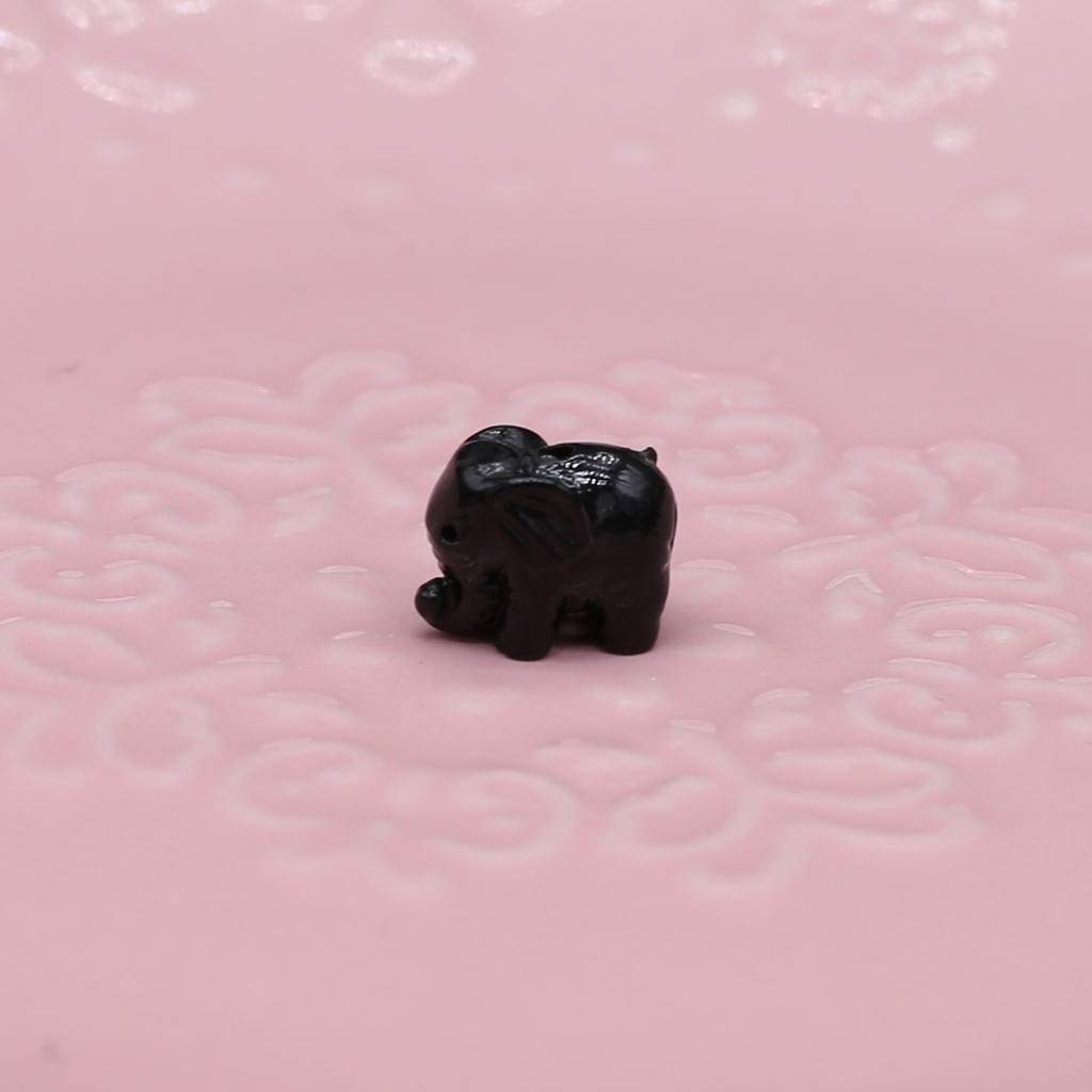 30Pcs/Bag Synthetic Coral Beads Elephant Shaped Perforated Loose Spacer Beads for Jewelry Making DIY Pendants Necklaces Keychains Accessories