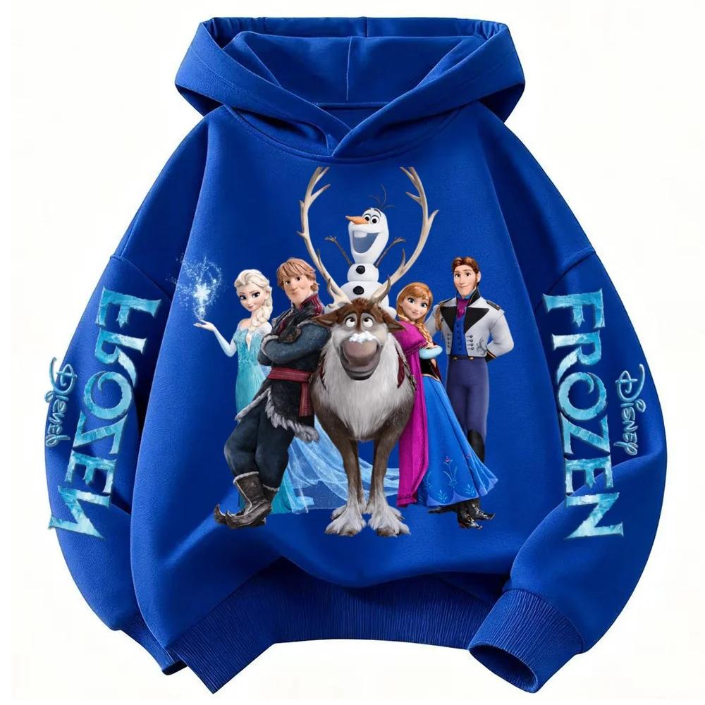 

Детская толстовка с капюшоном с принтом принцессы Эльзы для мальчика и девочки, осенне-зимняя, на каждый день, для улицы, для отпуска, повседневная, свободная, теплая, спортивная 100