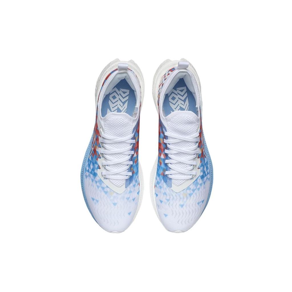 Li Ning Feidian Discovery Atmungsaktiv Rückfedernd Atmungsaktiv Und Elastisch Niedrig geschnitten Laufschuhe Herren Weiß ARMR005-6