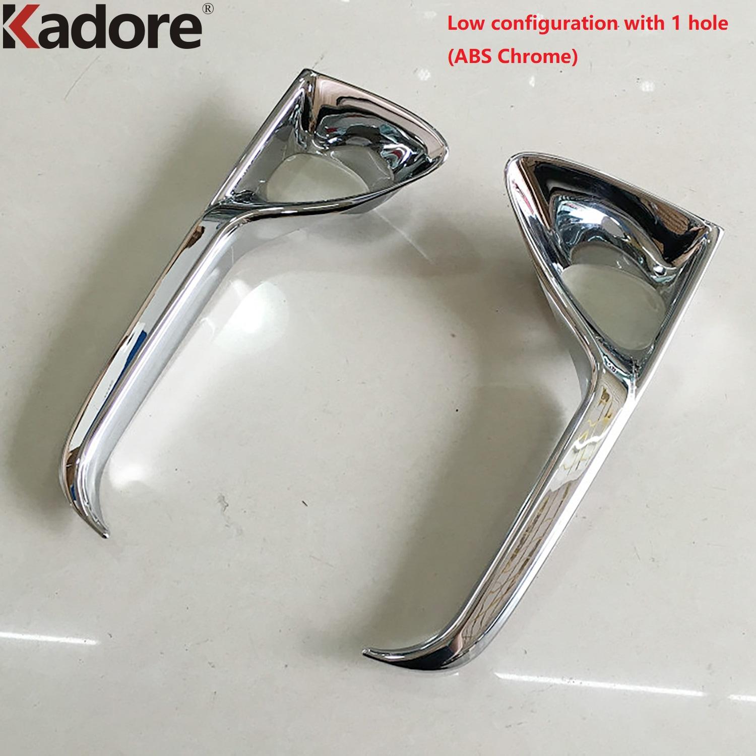 

For LEXUS RX 200T 350 450H 450HL 2016 2017 2018 Chrome Car Front Fog Light Lamp Cover Trim Foglight Bezel Trims Accessories ABS Chrome 1 hole