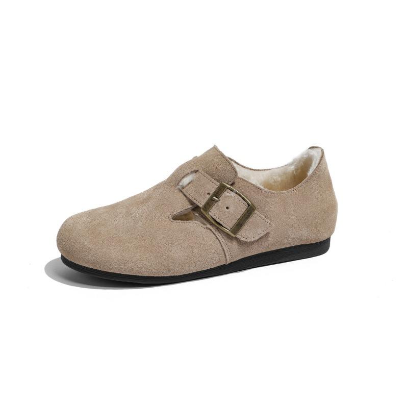 Skóra krowia anty-welurowa buty z dużą główką damskie buty bawełniane damskie welurowe buty zimowe damska odzież wierzchnia puszyste buty jeden pedał