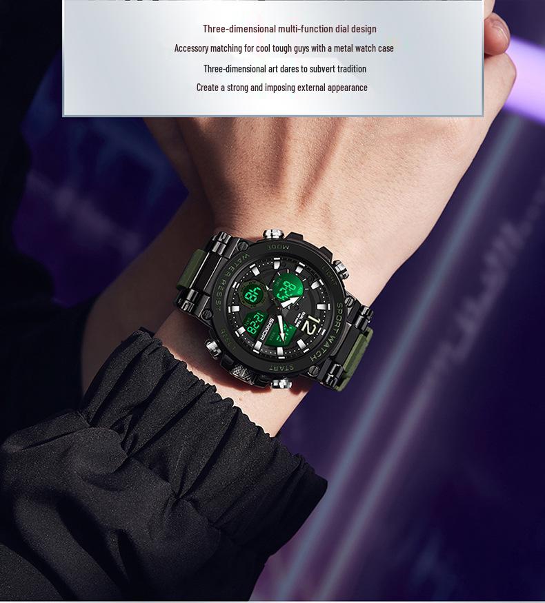 Sanda Jugend Mode Sport Wasserdichte Elektronische Uhr