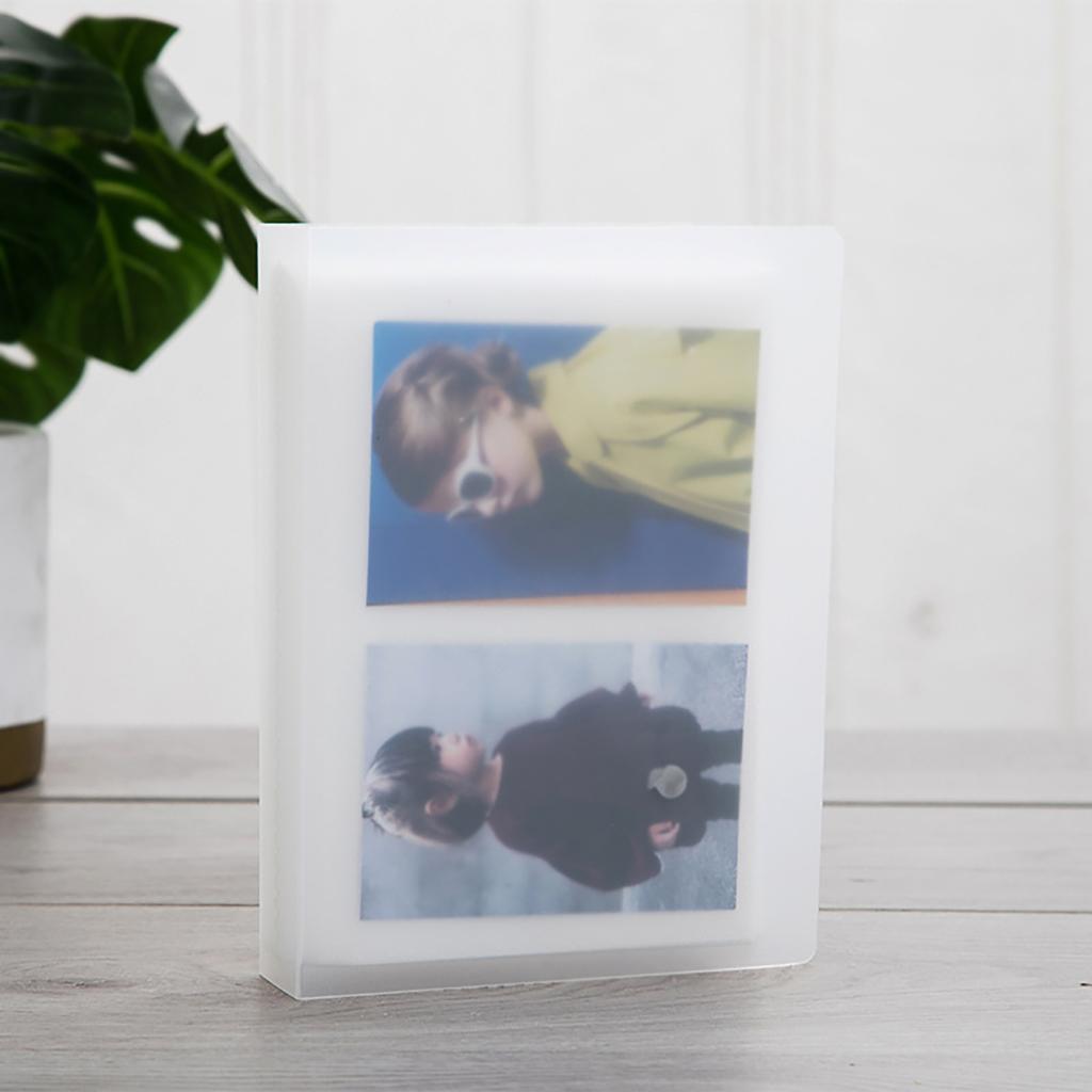 80/84/120 Pocket 3R Card Photo Album with Matte Cover for Small Photos Polaroids Mini K-Pop Card Collecting Organizer Storage
