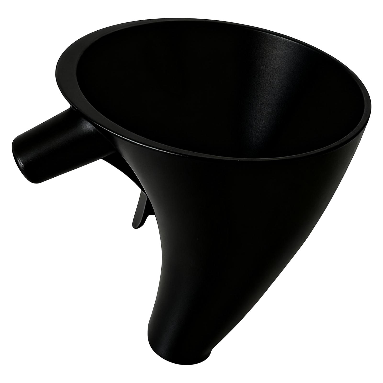 

Plastic Powder Funnel Lightweight Flour Funnel Spillproof Kitchen Accessories Replacement for Kitchen Aid Artisan KSM150 5-Quart чорний