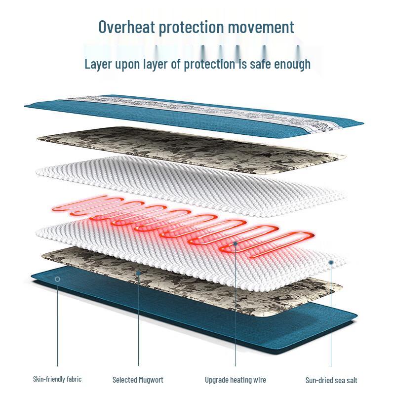 AUX Electric Heated Sea Salt & Moxibustion Body Wrap CN plug (adapter included)