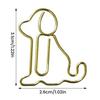 Yousheng 50Pcs Christmas Paper Clips Dog Shape Non-bending Metal Clips Office School Desk Organizing Cards Document Fasteners