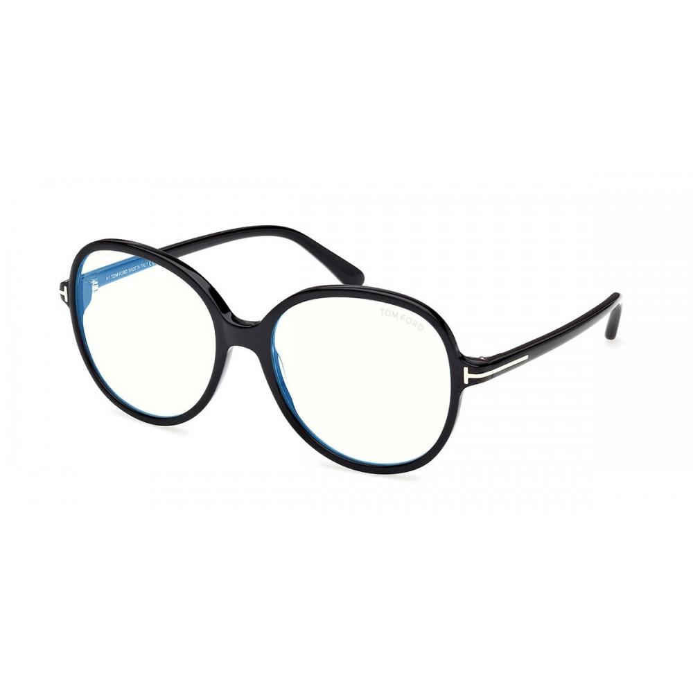

Tom Ford Blue Light Block Women Eyeglasses Ft6090 B 001 Shiny Black/56-17-140