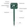 Solar Animal Repeller Ultrasonic Repellents LED Light Alarm Repels Cat Dogs Bird