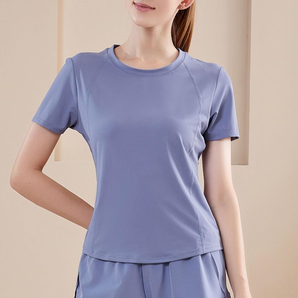 Women's High-Waist Quick-Dry Yoga Running Shorts - Slim Fit, Breathable, Fake Two-Piece, Three-Quarter Length, Loose Fit.