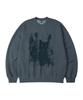 WILDROCK Gothic Castle Cat Pigment Oversized Sweatshirt_5 Col