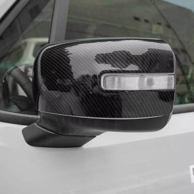 For Jeep Renegade 2016- Car Sticker Rearview Side Mirror Cover Wing Cap Exterior Door Rear View Case Trim Carbon Fiber Look
