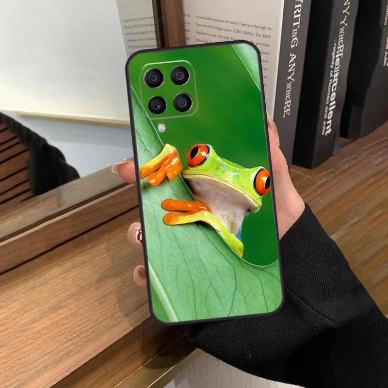 

Чехол Wildlife с зеленый лягушкой для Samsung Galaxy M35 M15 M55 M56 M36 M16 M06 M31 M13 M33 M53 M12 M32 M52 M14 M34 M54 Samsung M22