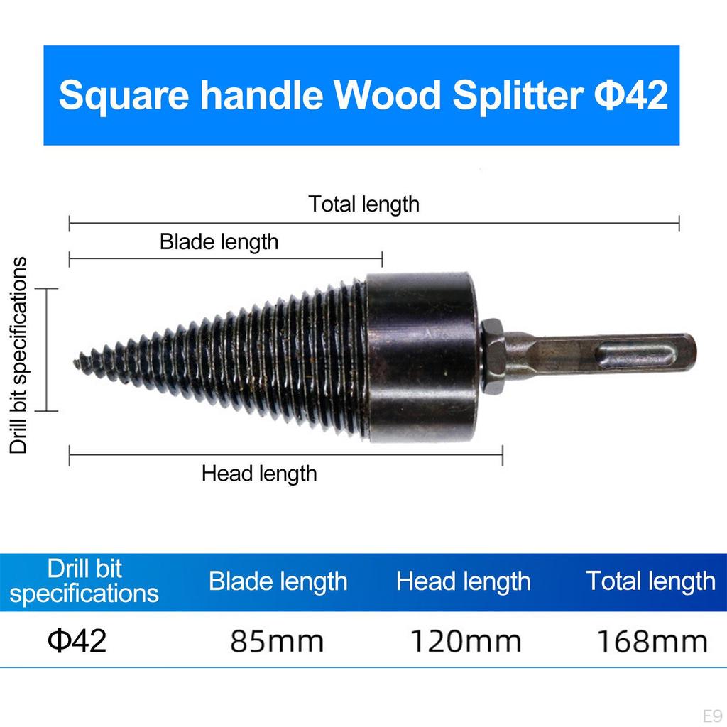 Efficient Firewood Splitting Drill Attachment for Woodworking Projects