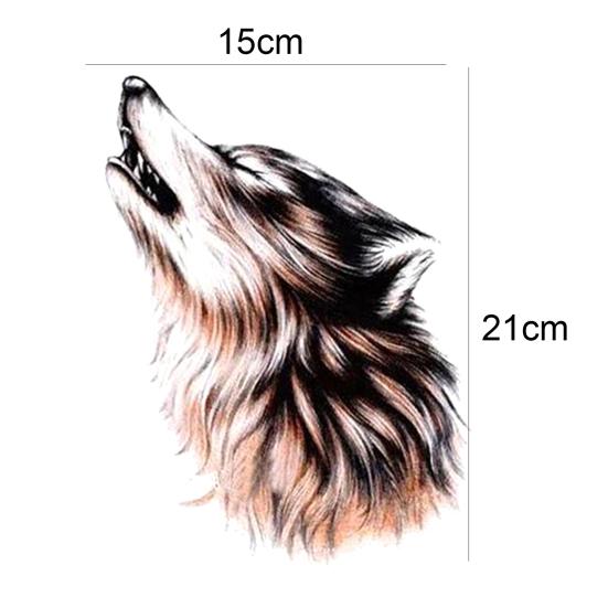 Waterproof Temporary Transfer Wolf Arm Tattoo Sticker Body Art Sticker