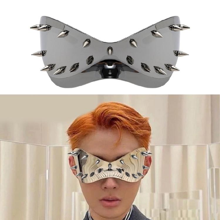 Women Men Unsiex Sunglasses with Rivet Studded Popular UV400 Protective Sunglasses for Daily Wear Hiphop Dance Eyewears