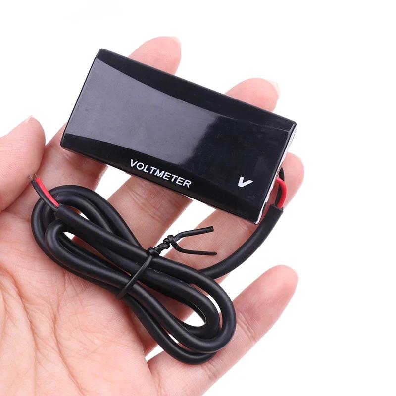 Digital Voltmeter 12V LED Display Voltage Meter Tester with Reverse Polarity Protection for Car Motorcycle Universal