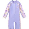 Girls' Cartoon Sunscreen Quick-Dry Swimsuit – Short & Long-Sleeved Options
