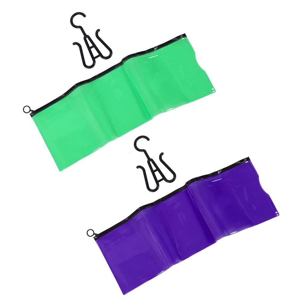 5pcs Wig Storage Bag Transparent PVC Hair Extension Holder With Hangers for Home Large Size