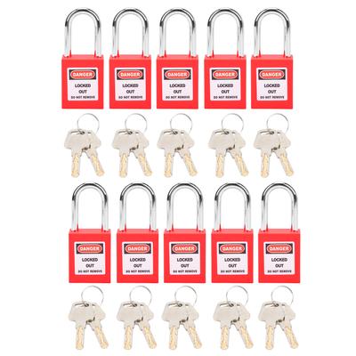 10 Set 38mm Lucchetto Lockout Nylon Ingegneria Industriale Isolamento per Chimica Energia