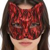 Elegant Cats Face Lace Snake Pattern Mask Costume Mask For Masquerades Ball Halloween Party And Cosplay