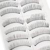 10 Pairs Black Cross Thick Soft Long False Eyelashes Makeup Fake Eye Lashes
