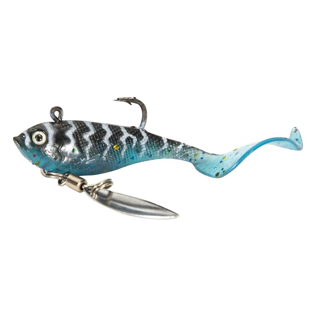 Soft Fake Fish With Spinning Spoon Fish Fake Fish Herring Shaker Artificial Silicone Fake Fish Bass Fake Fish