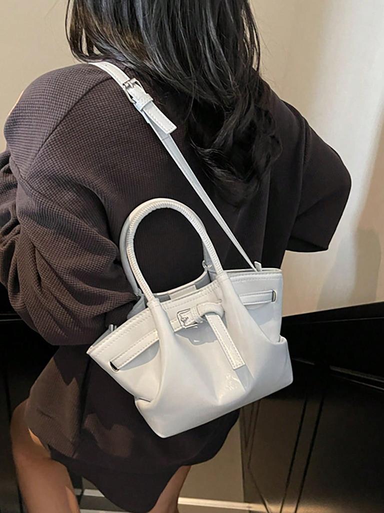New Style Solid Color Versatile Dumpling Bag, Fashiable and Casual Handbag