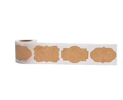 300 Stickers/Rolls/30x50mm Kraft Paper Blank Decorative Stickers Stickers Diy Stickers Baking Packaging Stickers Labels