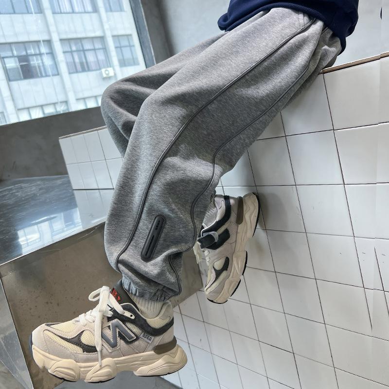 Children's Fleece Sports Pants Autumn Winter Boys Thick Casual Sweatpants