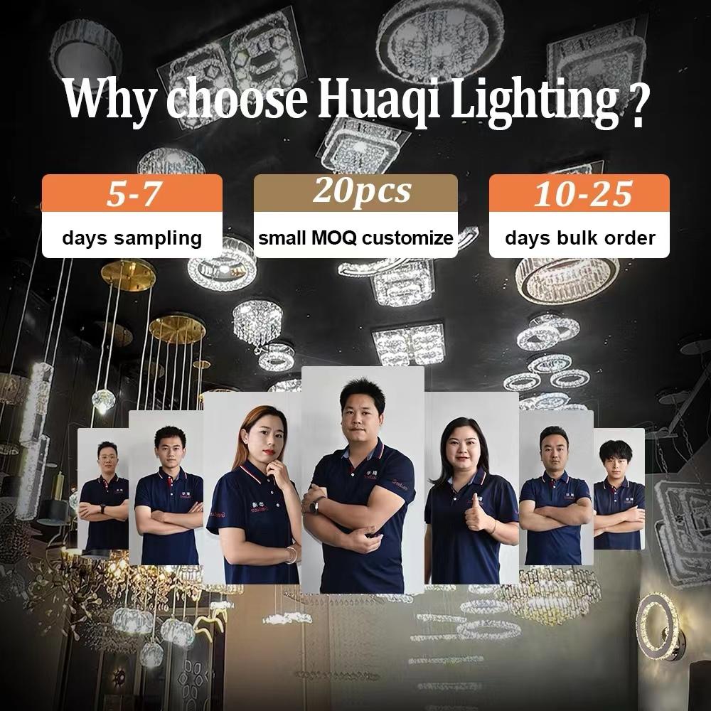 German Warehouse Low MOQ Modern Iron Fixtures Round Crystal Chandeliers Ceiling Lights for Home Office