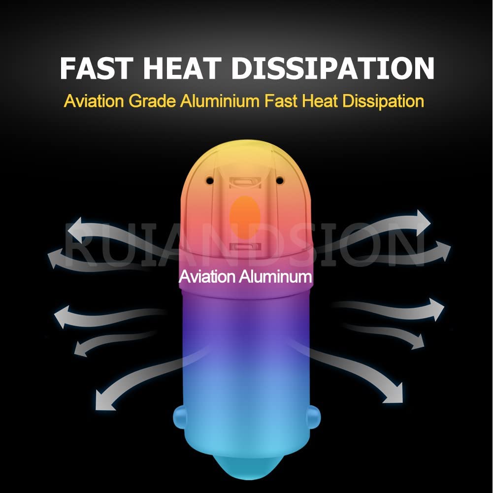 Ruiandsion BA9S LED Bulb BA9 1895 1891 53 57 6V