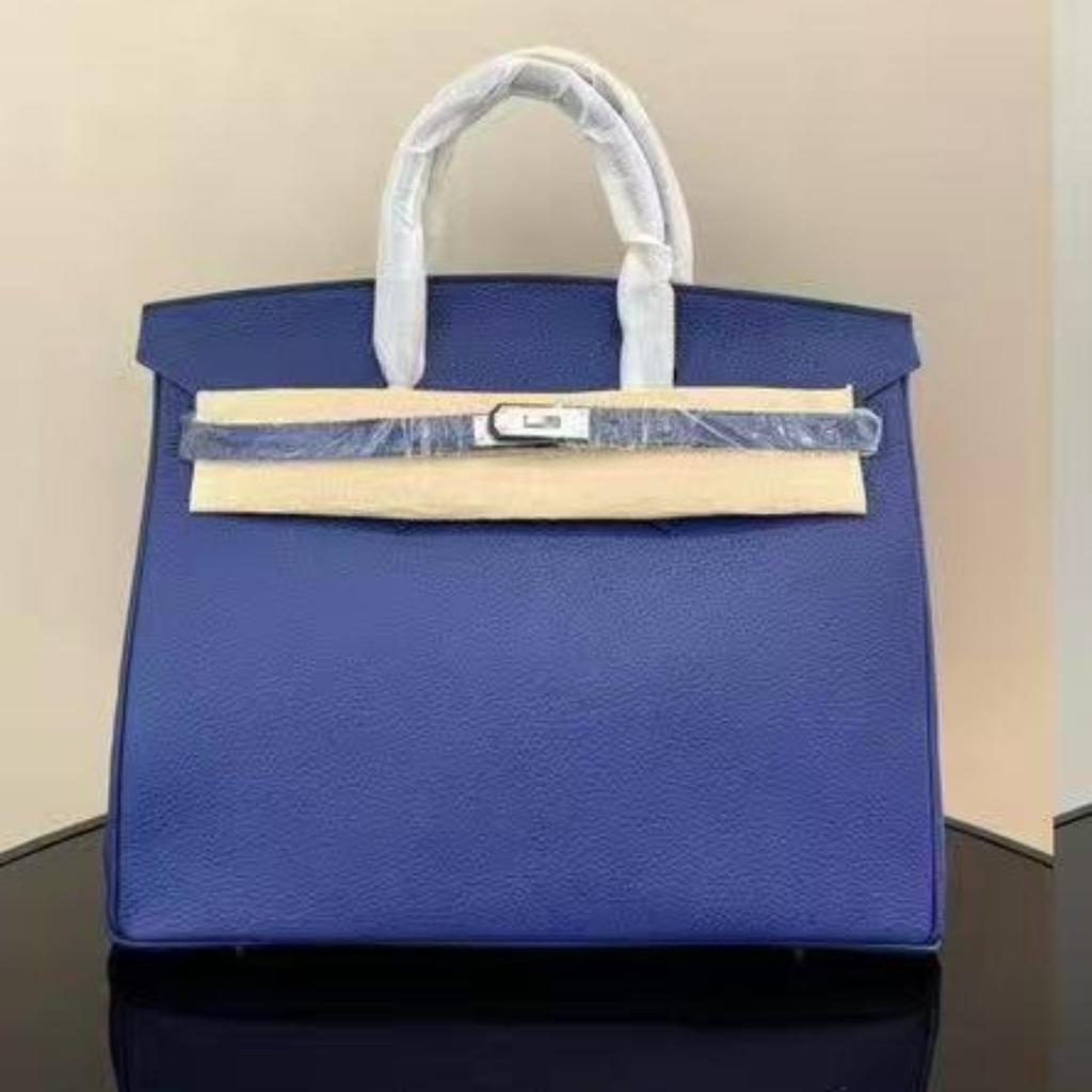 ML2026 Nueva Piel de Vaca de Capa Superior Bolso Platino de 40 cm Bolso Grande Bolso de Mano Bolso de Cuero Genuino para Mujer