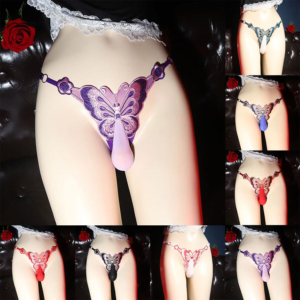 Pánská tanga Sissy Lingerie Nízký pas Kalhotky Pouzdro