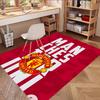 Manchester United F.C Print Rug, Washable Floor Carpet, For Entryway Dorm Laundry Room Office Study, Home Decor Birthday Christmas Gift
