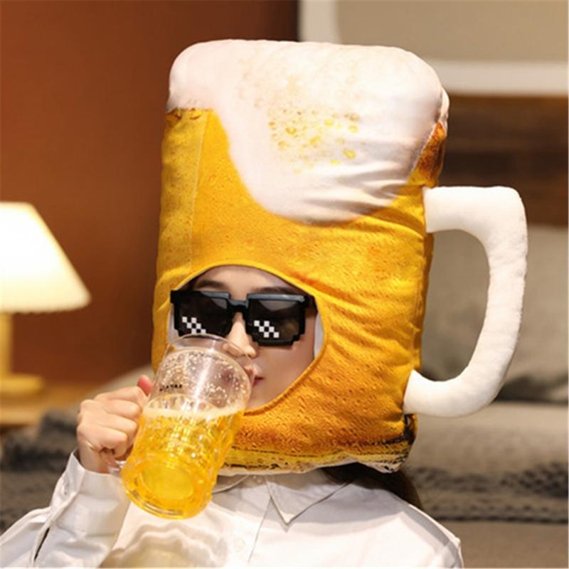 Verjaardagsfeest Bierpul Hoed Alle Leeftijden Themafeest Podium Hoofddeksel Hoed Foto Requisieten Pluche Hoofddeksel Hoed voor Feest Bijeenkomst