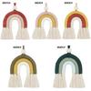Teenager Home Decor Rainbow Wall Ornament Nordic Woven Wall Arts Bohemian