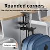 Carbon Steel Desk Edge Bag Hook Removable Rotatable Table Side Backpack Rack Space Saving Adjustable Desk Headset Hanger School